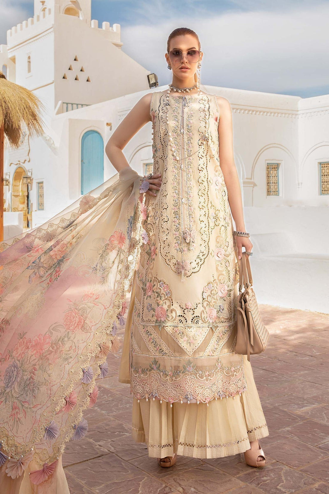 Maria B | Voyage a' Luxe Lawn | D-2406-B - House Of Anaya