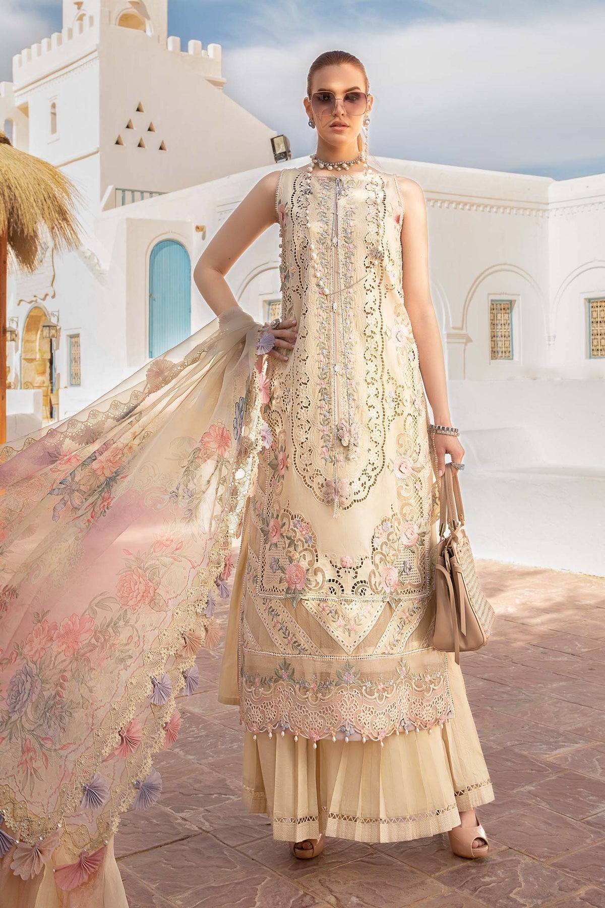 Maria B | Voyage a' Luxe Lawn | D-2406-B - House Of Anaya