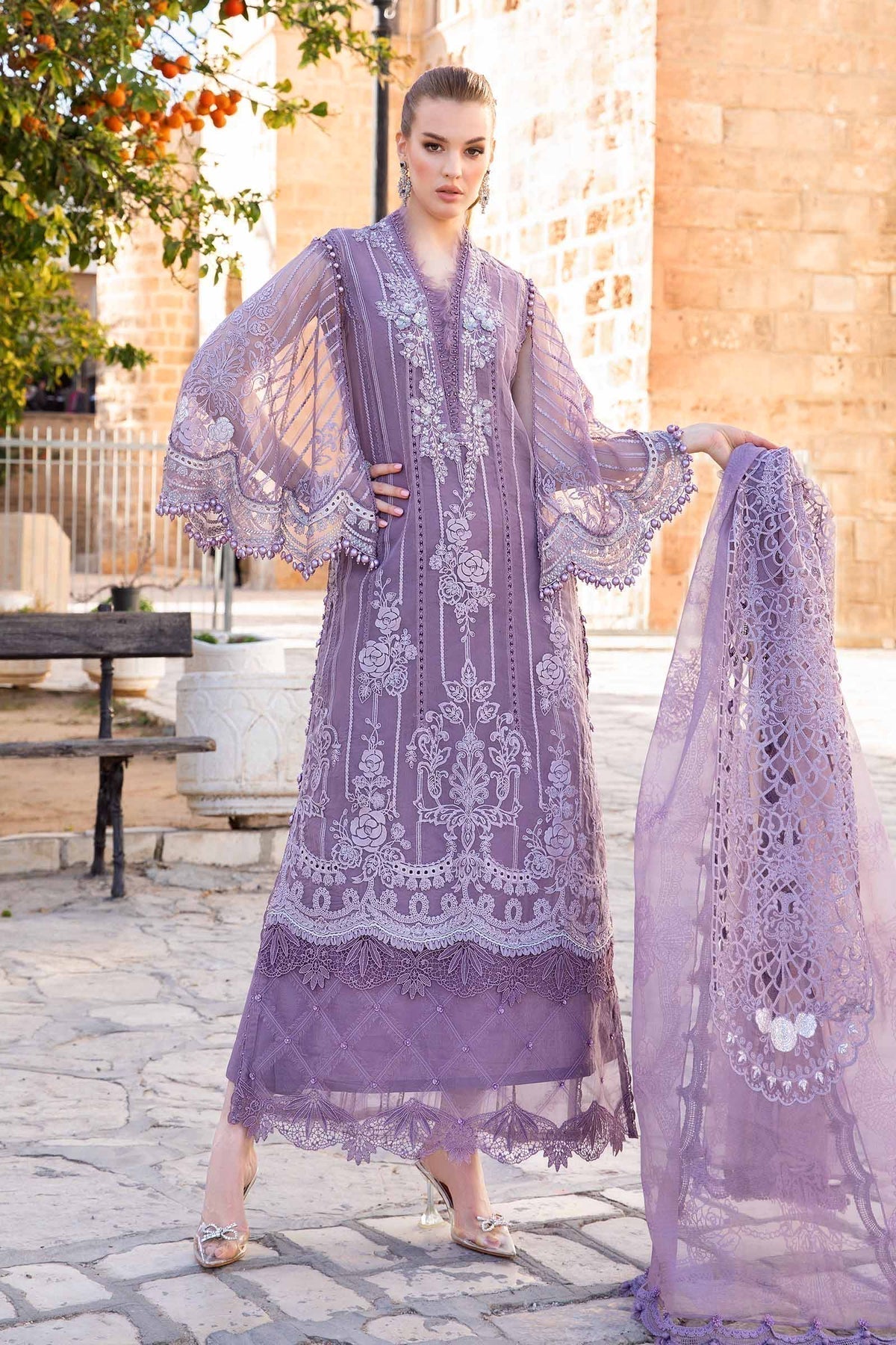 Maria B | Voyage a' Luxe Lawn | D-2401-A - House Of Anaya
