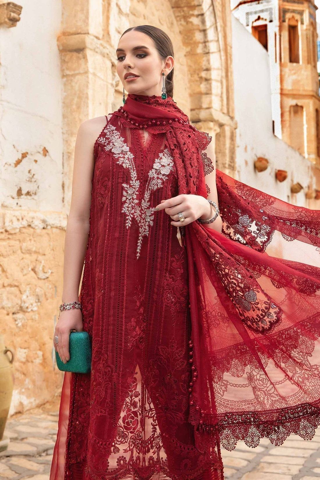 Maria B | Voyage a' Luxe Lawn | D-2401-B - House Of Anaya