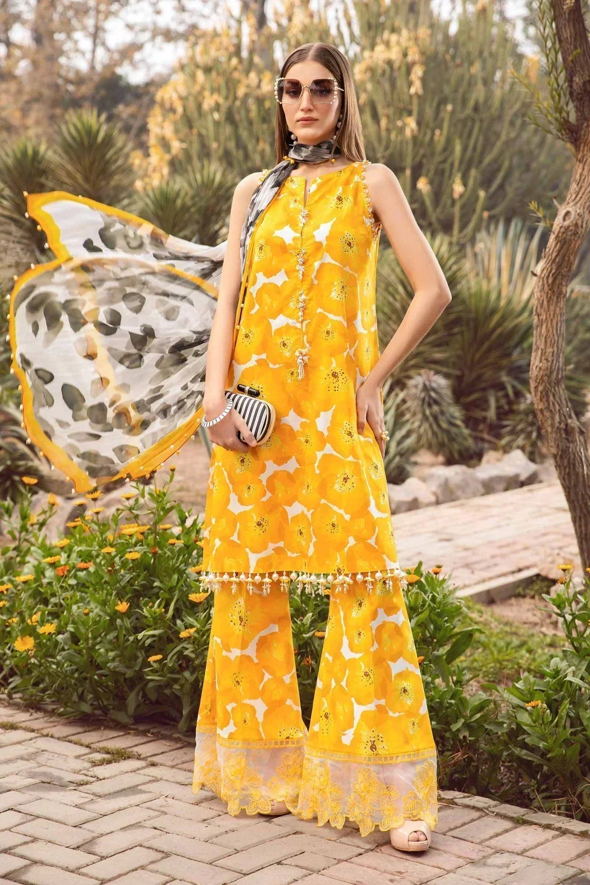 Maria B | M Prints Spring 24 | MPT-2112-B - House Of Anaya