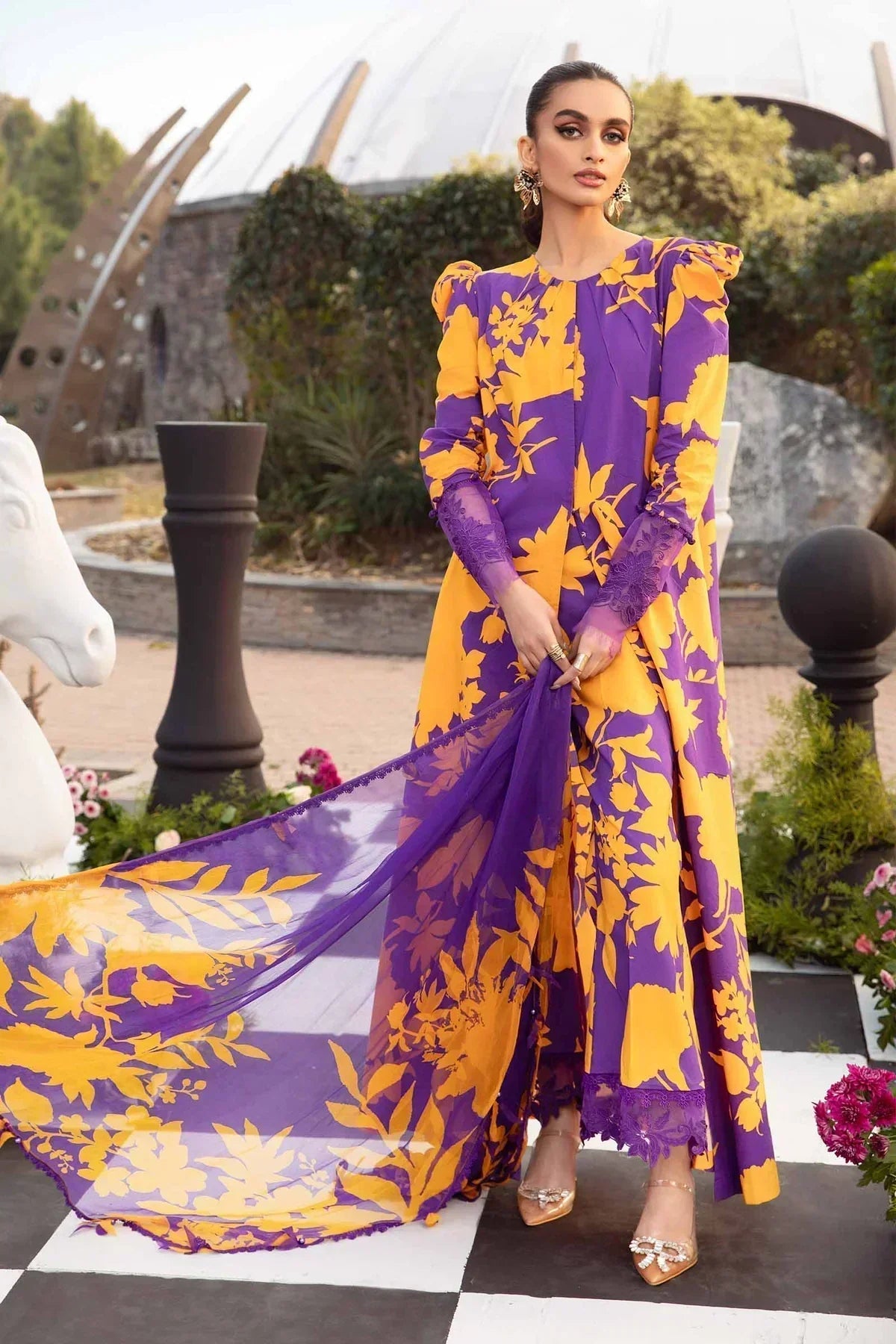 Maria B | M Prints Spring 24 | MPT-2111-A - House Of Anaya