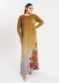 Maria Osama Khan | Claire Pleated Silk | Honeycomb - House Of Anaya