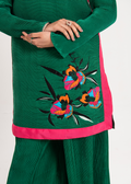 Maria Osama Khan | Claire Pleated Silk | Ivy - House Of Anaya