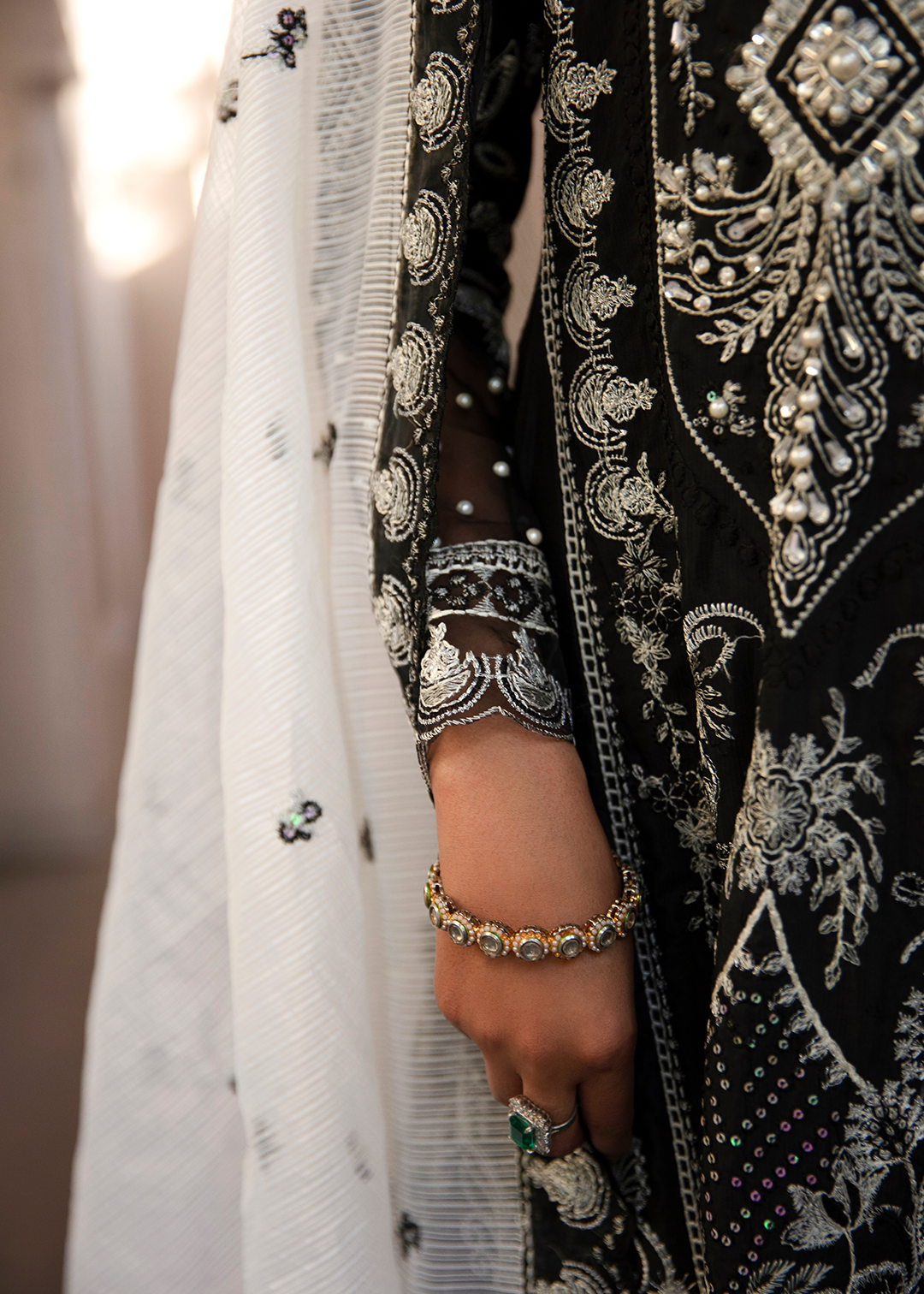 Maria Osama Khan | Rang e Noor Eid Edit | Neel Kamal-Black - House Of Anaya
