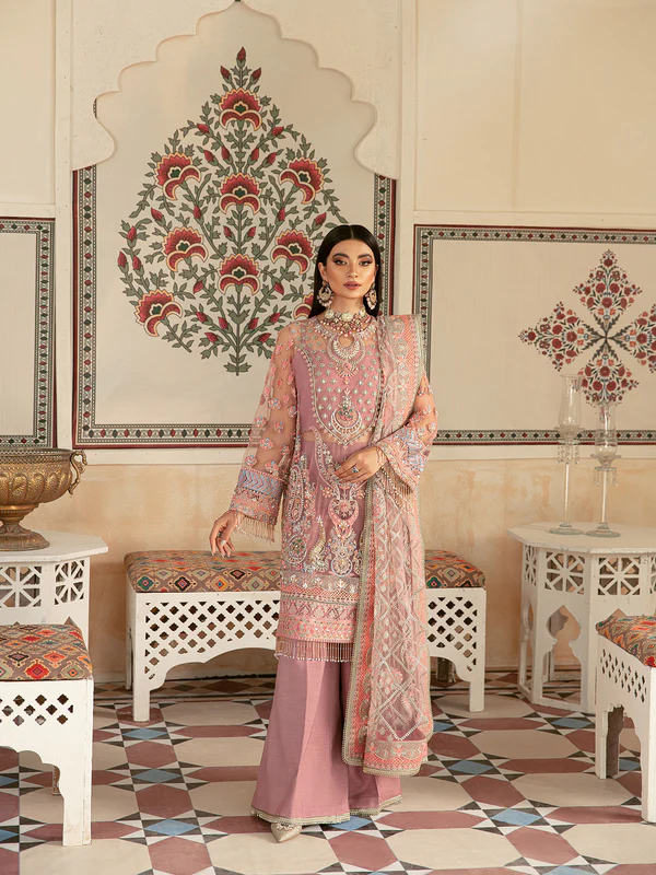 Maryam Hussain – MARWA LUXURY FORMALS ’22 – MF22-07 – DASTOOR - Riwayat-e-khas