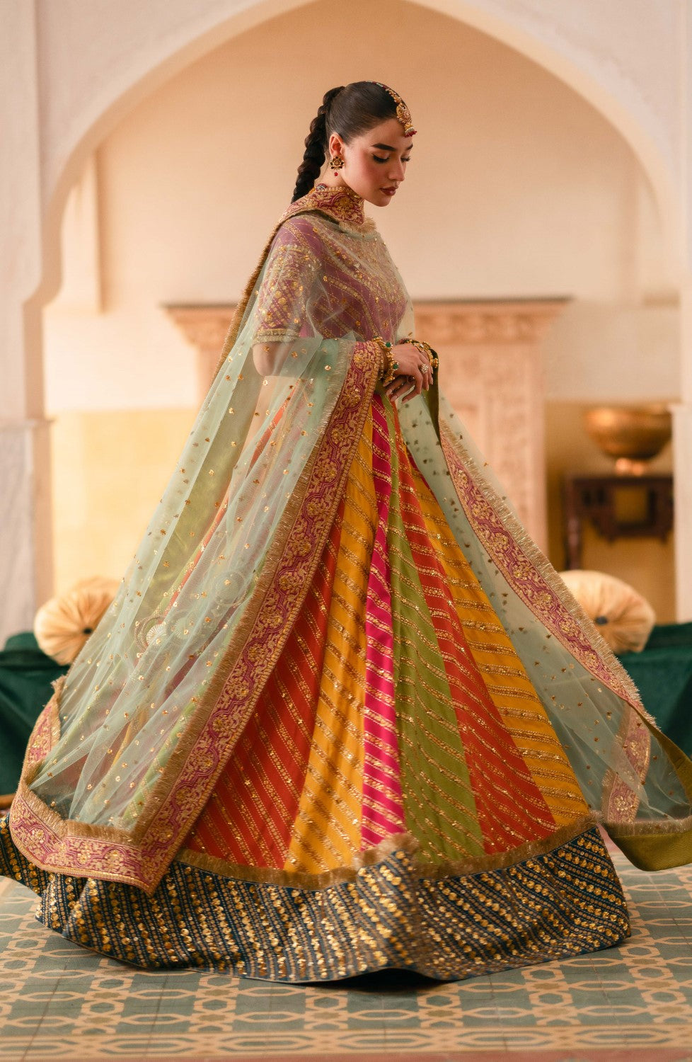 Maryum N Maria | Gul Posh Wedding Formals | SITARA BEGUM - MS40064 - House Of Anaya