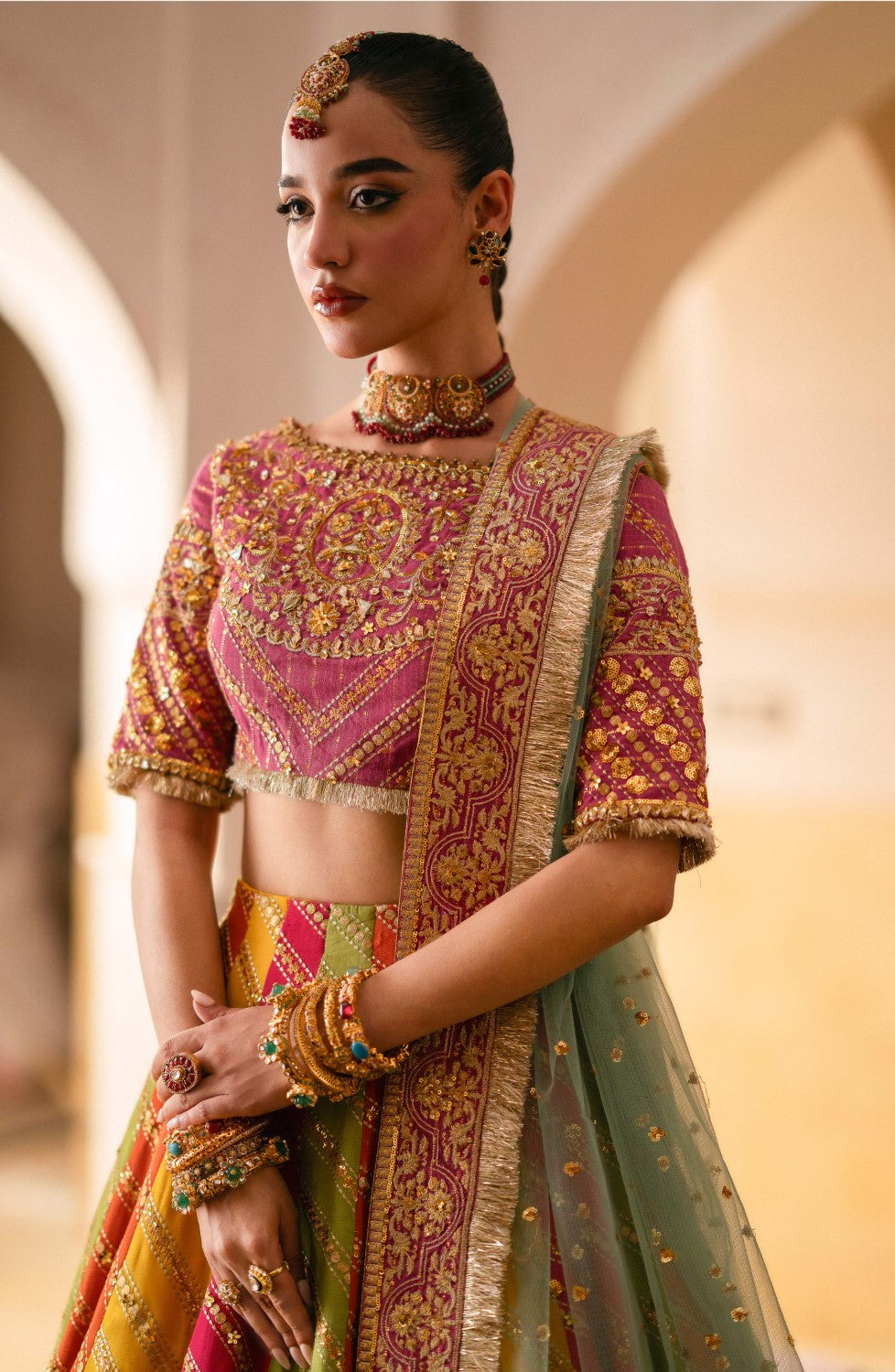 Maryum N Maria | Gul Posh Wedding Formals | SITARA BEGUM - MS40064 - House Of Anaya