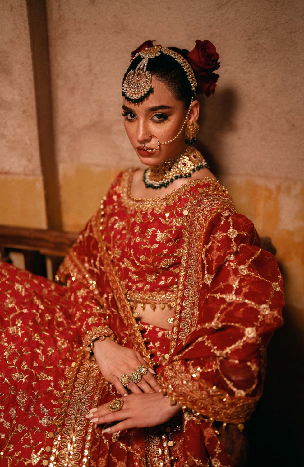 Maryum N Maria | Gul Posh Wedding Formals | ZAIB UN NISA - MS40065 - House Of Anaya