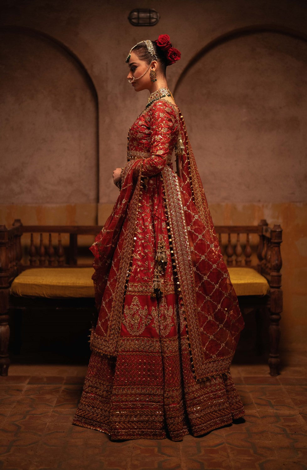 Maryum N Maria | Gul Posh Wedding Formals | ZAIB UN NISA - MS40065 - House Of Anaya