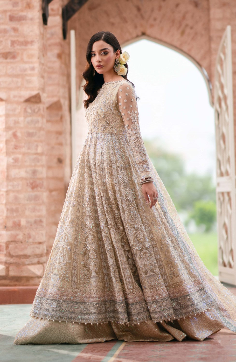 Maryum N Maria | Gul Posh Wedding Formals | ROSHANARA - MS40070 - House Of Anaya
