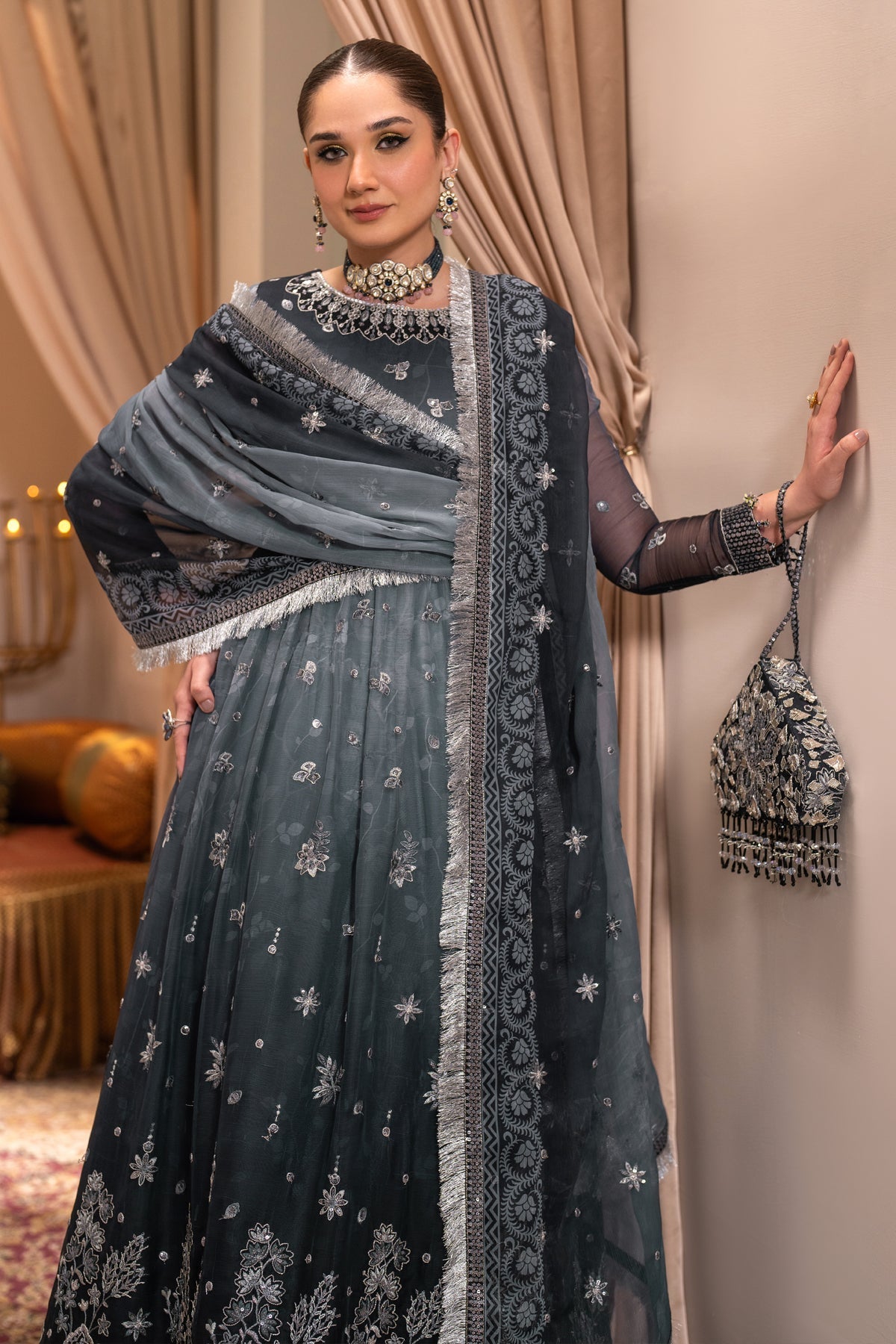 Alizeh | Jhalak Formals | AF-JHLK-08-MASTANI - House Of Anaya