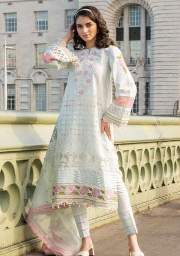 Meem | Luxury Eid Lawn 24 | MD-09 LIGHT BLUE - House of Zarish