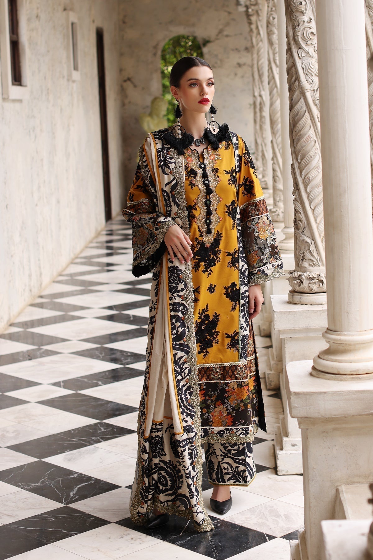Mina Kashif | Festive Lawn | Leyla - House Of Anaya