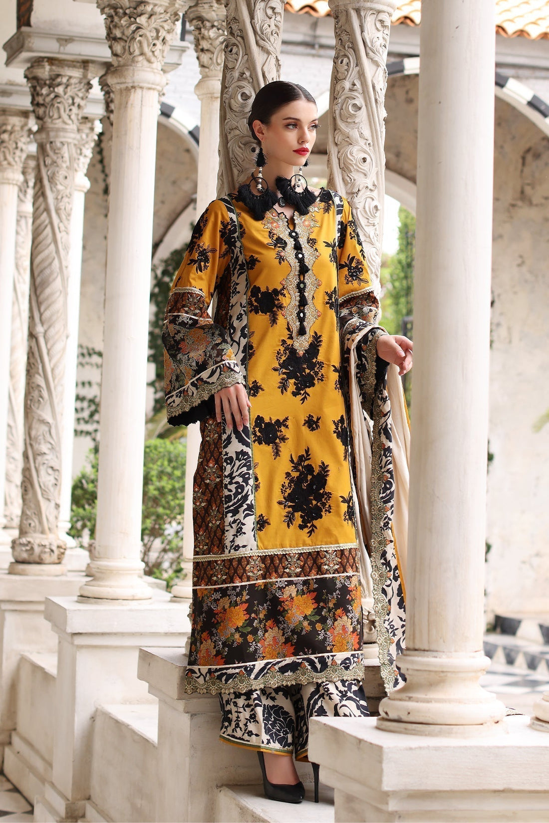 Mina Kashif | Festive Lawn | Leyla - House Of Anaya