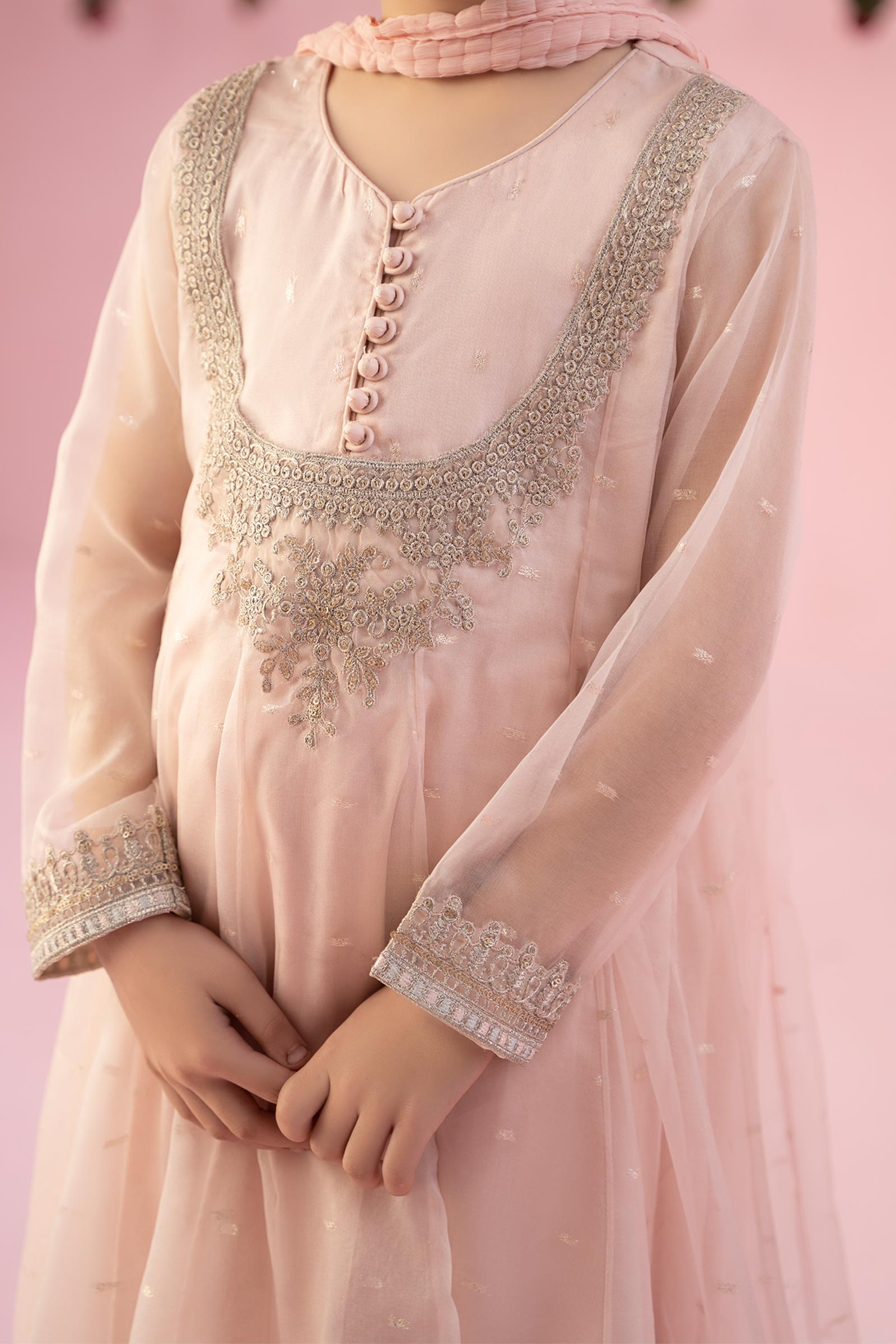 Maria B | 3 Piece Embroidered Organza Suit | MKS-EF24-19 - Libasekhas