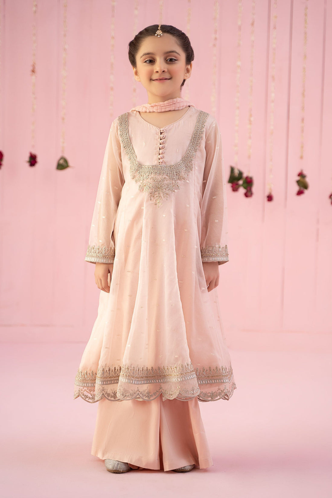 Maria B | 3 Piece Embroidered Organza Suit | MKS-EF24-19 - House Of Zarish