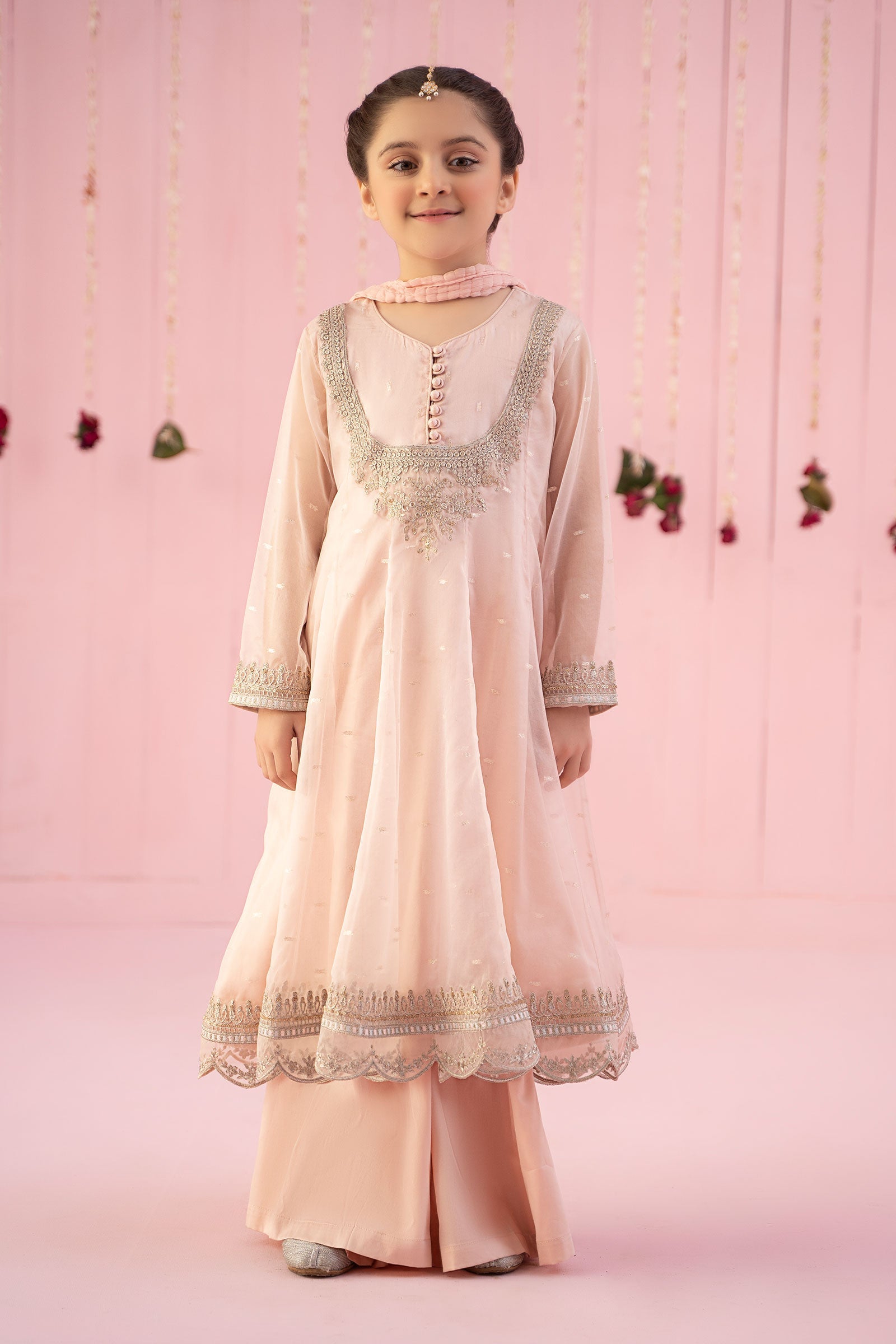 Maria B | 3 Piece Embroidered Organza Suit | MKS-EF24-19 - Libasekhas