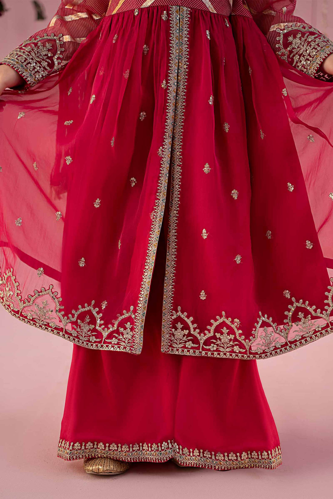 Maria B | 3 Piece Embroidered Organza Suit | MKS-EF24-27 - House Of Zarish