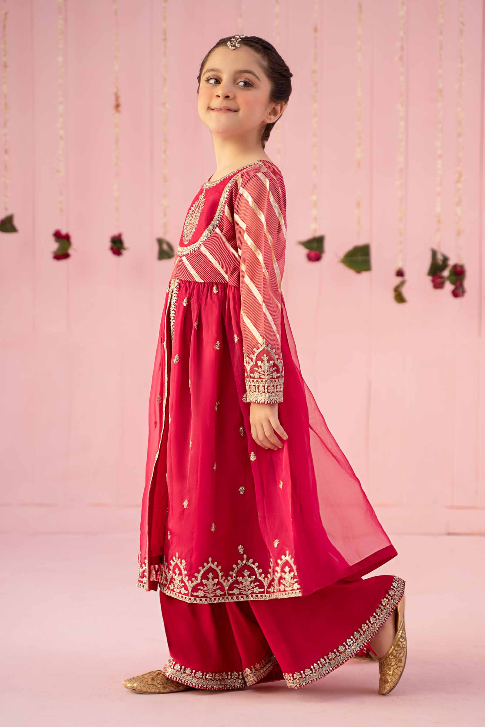 Maria B | 3 Piece Embroidered Organza Suit | MKS-EF24-27 - House Of Zarish