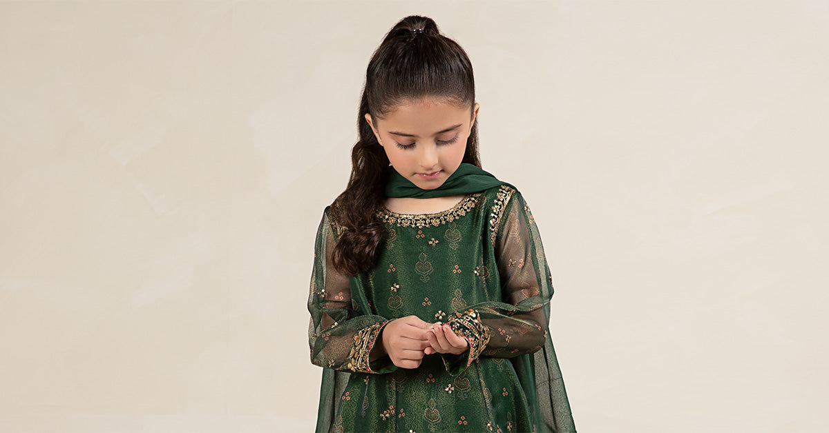 Maria B | 3 Piece Embroidered Cotton Net Suit | MKS-W24-01 - House Of Zarish