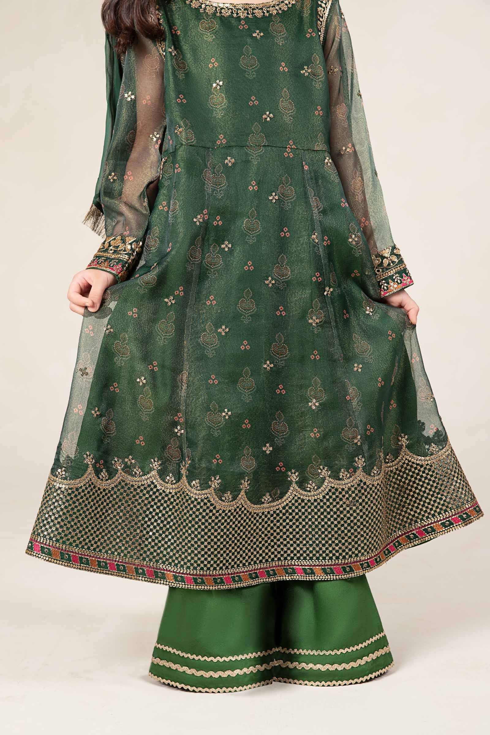 Maria B | 3 Piece Embroidered Cotton Net Suit | MKS-W24-01 - House Of Zarish