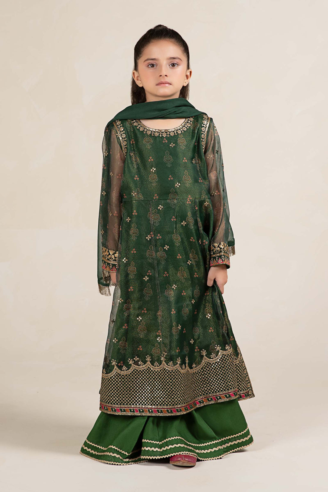 Maria B | 3 Piece Embroidered Cotton Net Suit | MKS-W24-01 - House Of Zarish