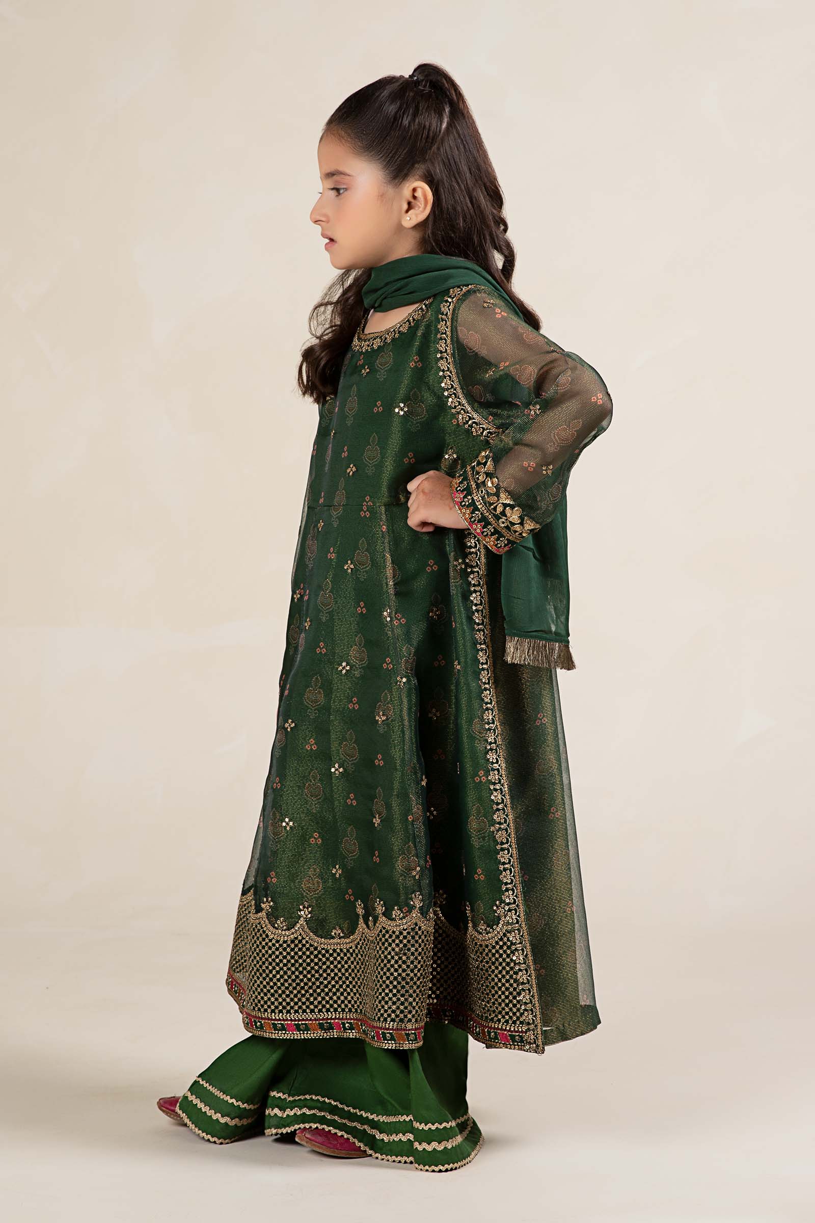 Maria B | 3 Piece Embroidered Cotton Net Suit | MKS-W24-01 - House Of Zarish