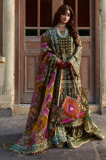 Mohsin Naveed Ranjha – MNR – VIRAAS – ZWU23-18 – Moss Green - Riwayat-e-khas