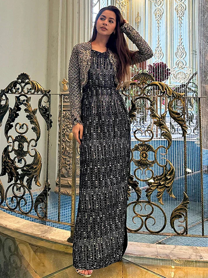 Epoque | Ciel Luxury Couture | Noir - House Of Anaya
