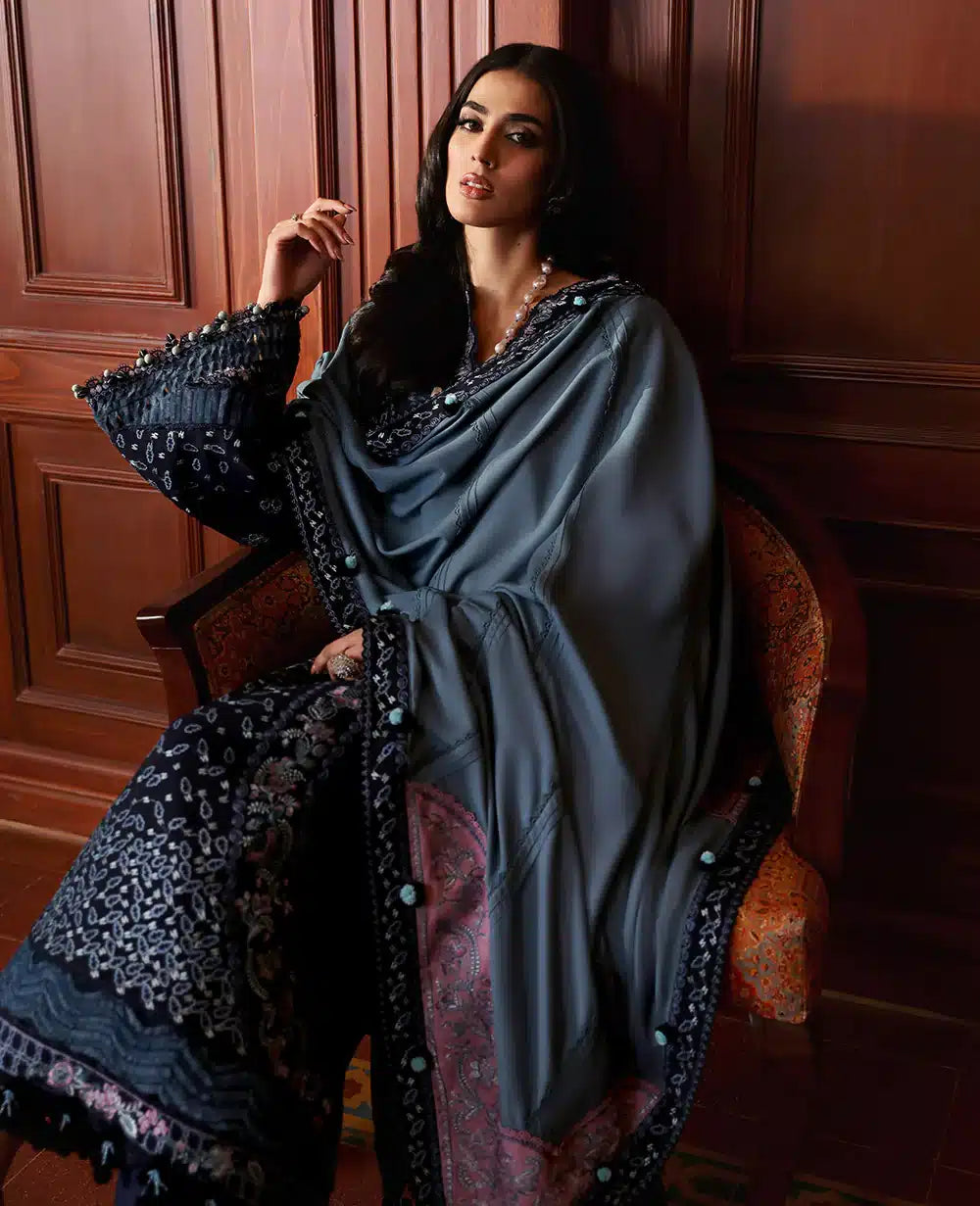 Republic Womenswear | Noemei Luxury Shawl 23 | NWU23-D5-B - House Of Anaya