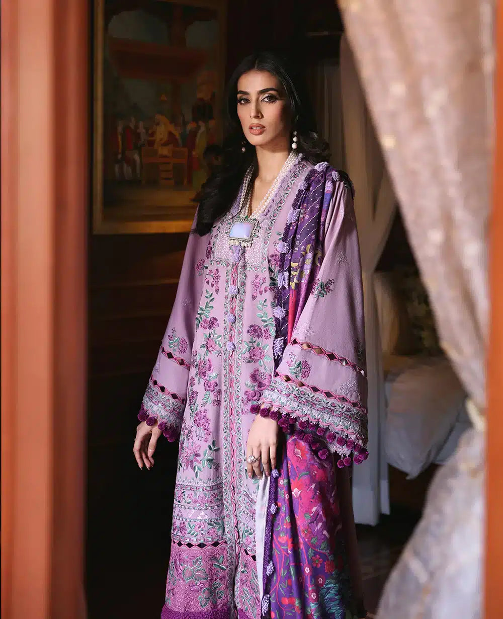 Republic Womenswear | Noemei Luxury Shawl 23 | NWU23-D7-A - House Of Anaya