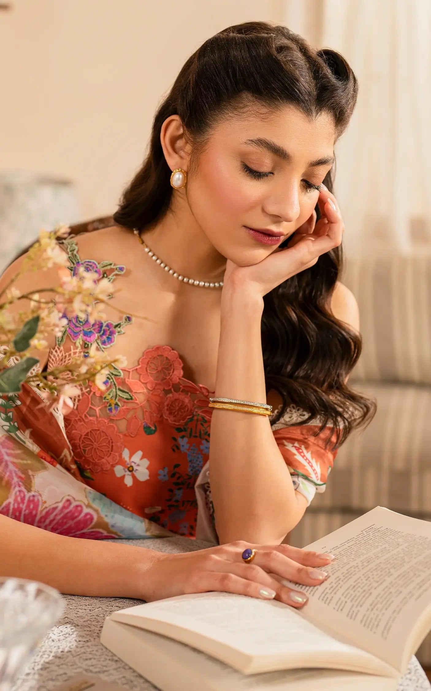 Asifa and Nabeel | Meraki Vintage 25 | Naranji (MVL25-01) - House Of Zarish