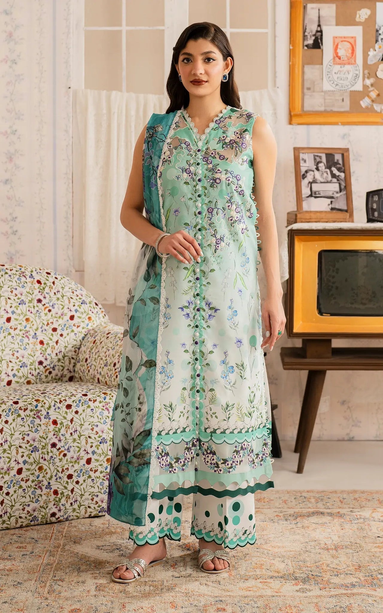 Asifa and Nabeel | Meraki Vintage 25 | Nazneen (MVL25-15) - House Of Zarish