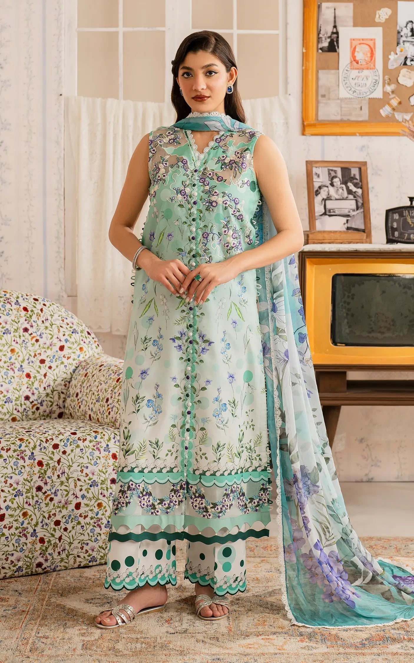 Asifa and Nabeel | Meraki Vintage 25 | Nazneen (MVL25-15) - House Of Zarish