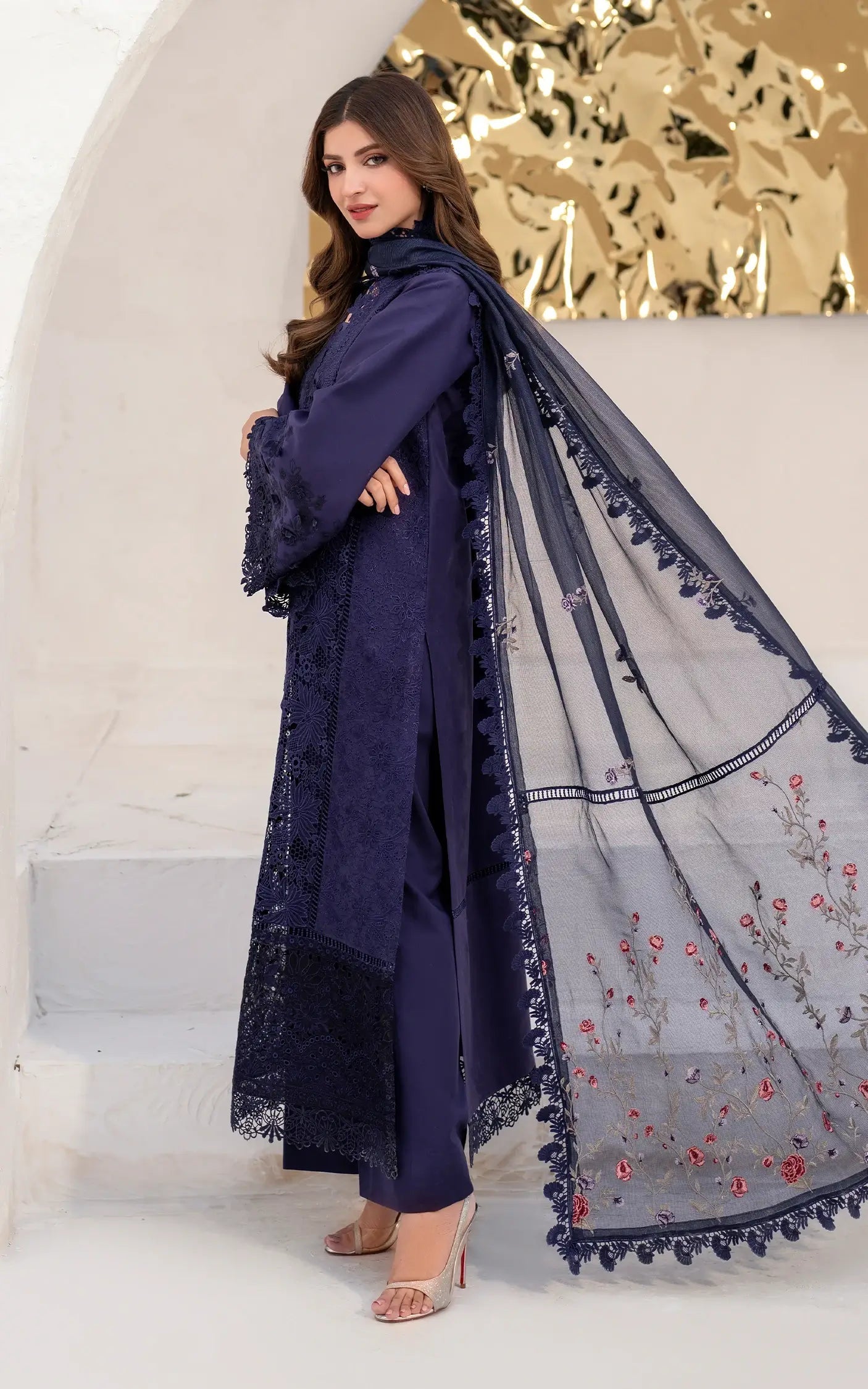 Asifa and Nabeel | Azalia Summer 25 | Nile (AZL25-08) - House Of Zarish