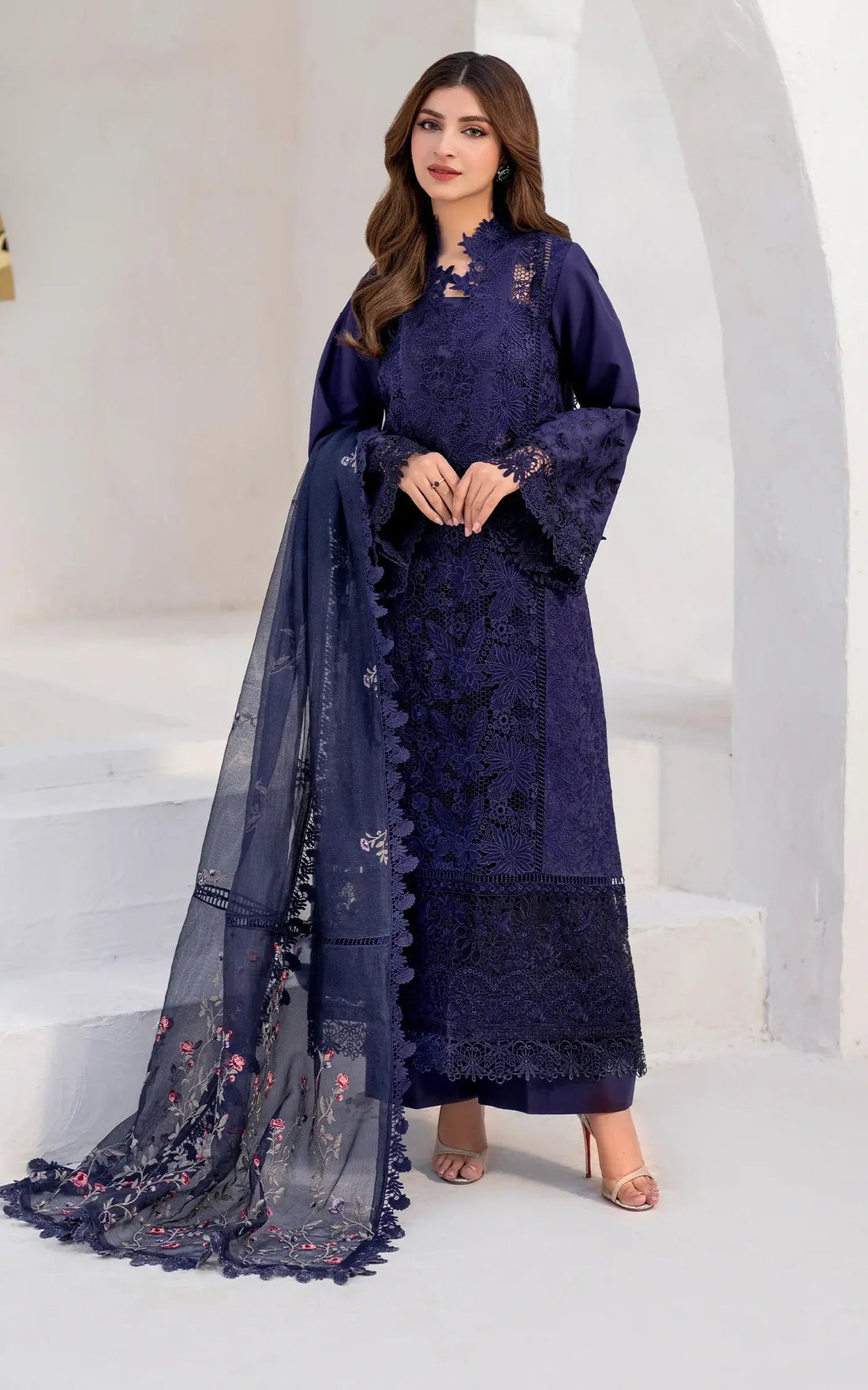 Asifa and Nabeel | Azalia Summer 25 | Nile (AZL25-08) - House Of Zarish
