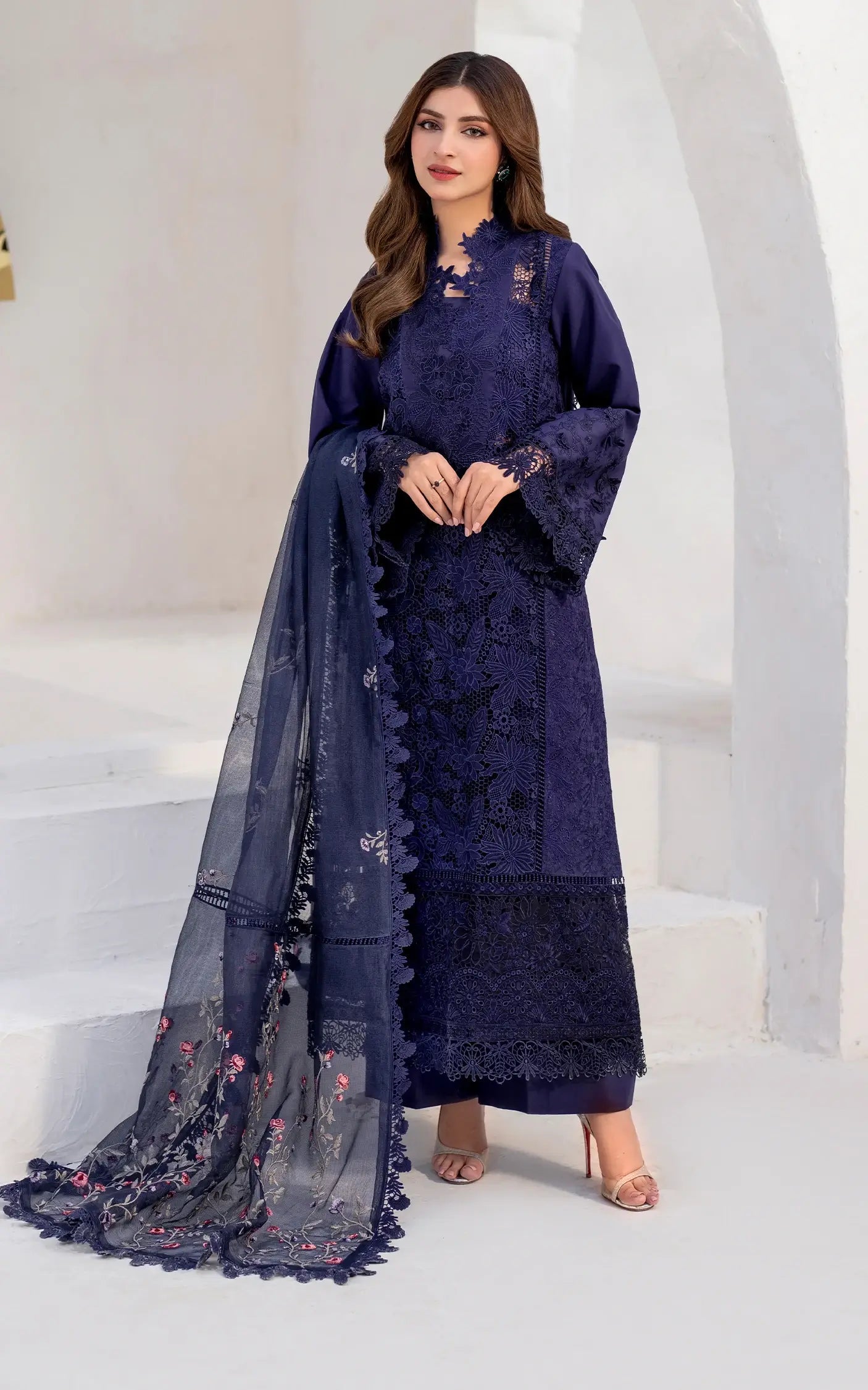 Asifa and Nabeel | Azalia Summer 25 | Nile (AZL25-08) - House Of Zarish