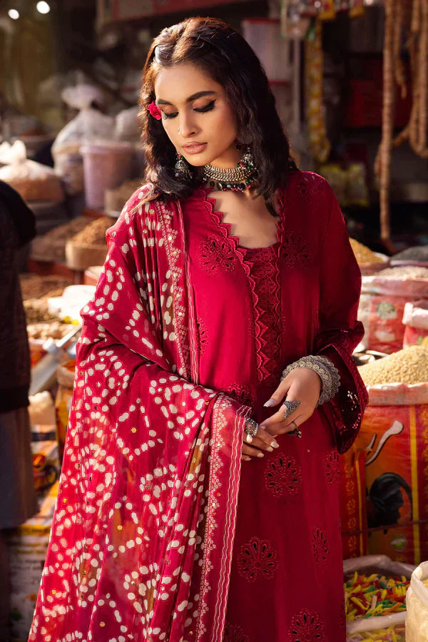 Nureh | Bazaar Lawn Chikankari 24 | NS-124 - House Of Anaya