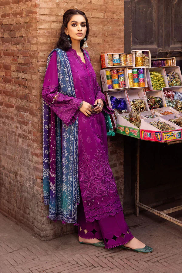 Nureh | Bazaar Lawn Chikankari 24 | NS-125 - House Of Anaya