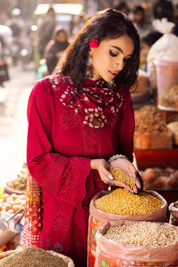 Nureh | Bazaar Lawn Chikankari 24 | NS-124 - House Of Anaya