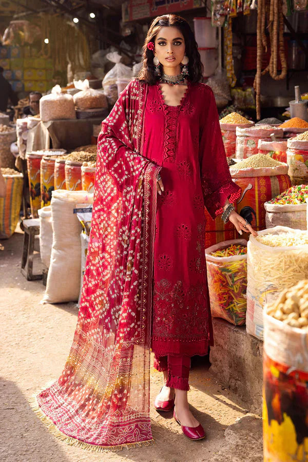 Nureh | Bazaar Lawn Chikankari 24 | NS-124 - House Of Anaya