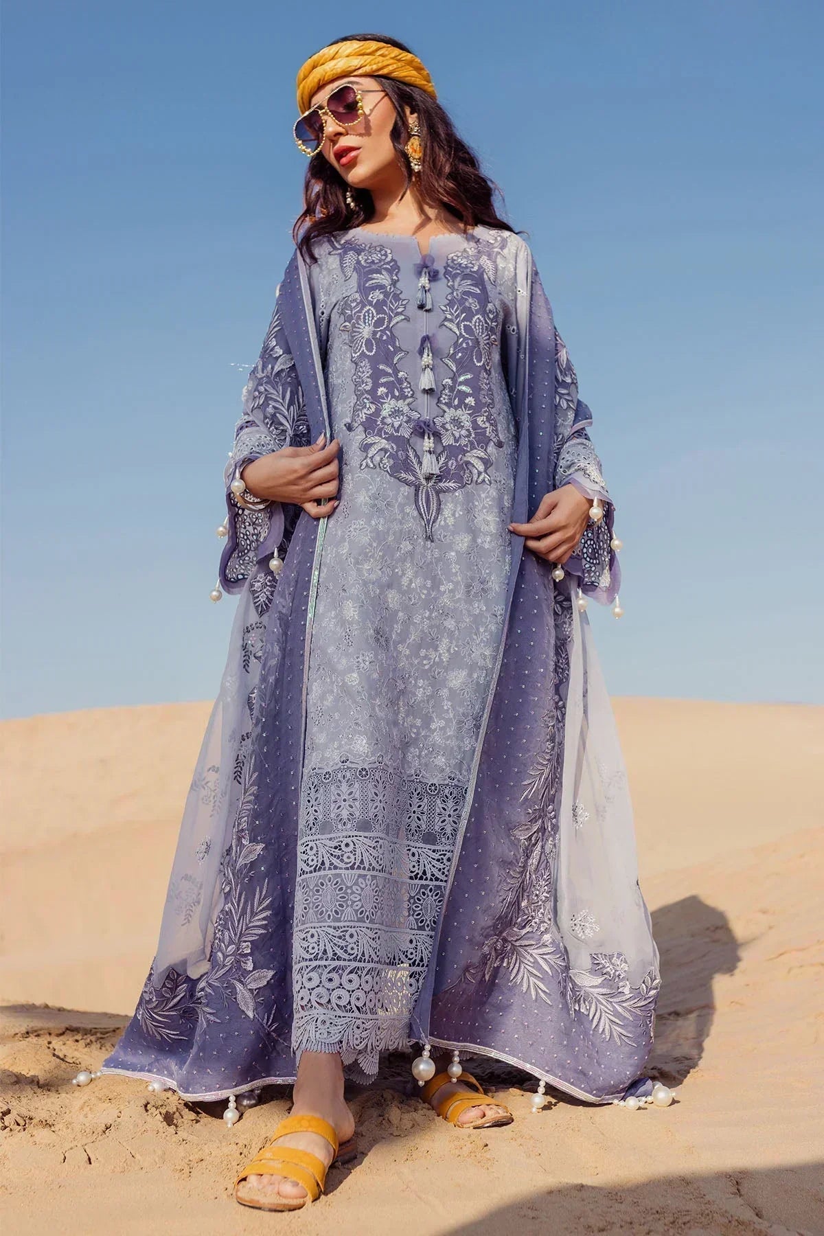 Nureh | Sehra Swiss Voil Lawn | CAMEO - NE-80 - House Of Anaya