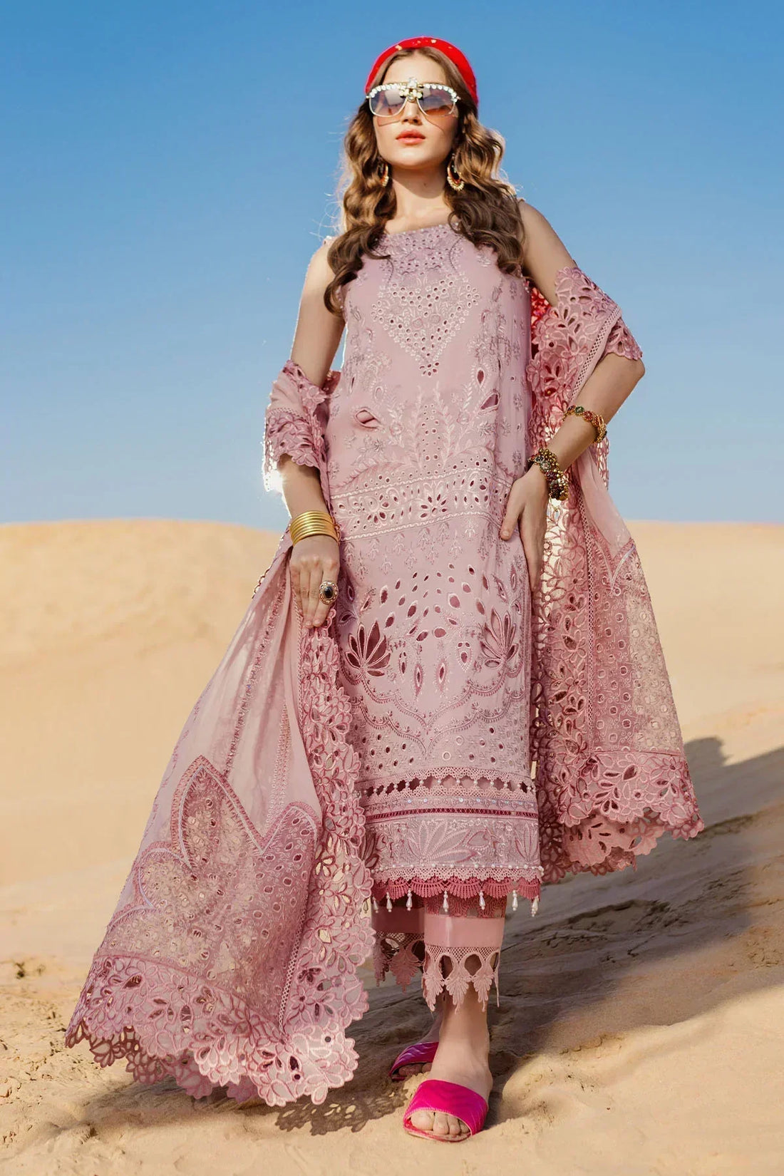 Nureh | Sehra Swiss Voil Lawn | CARNIVAL - NE-73 - House Of Anaya