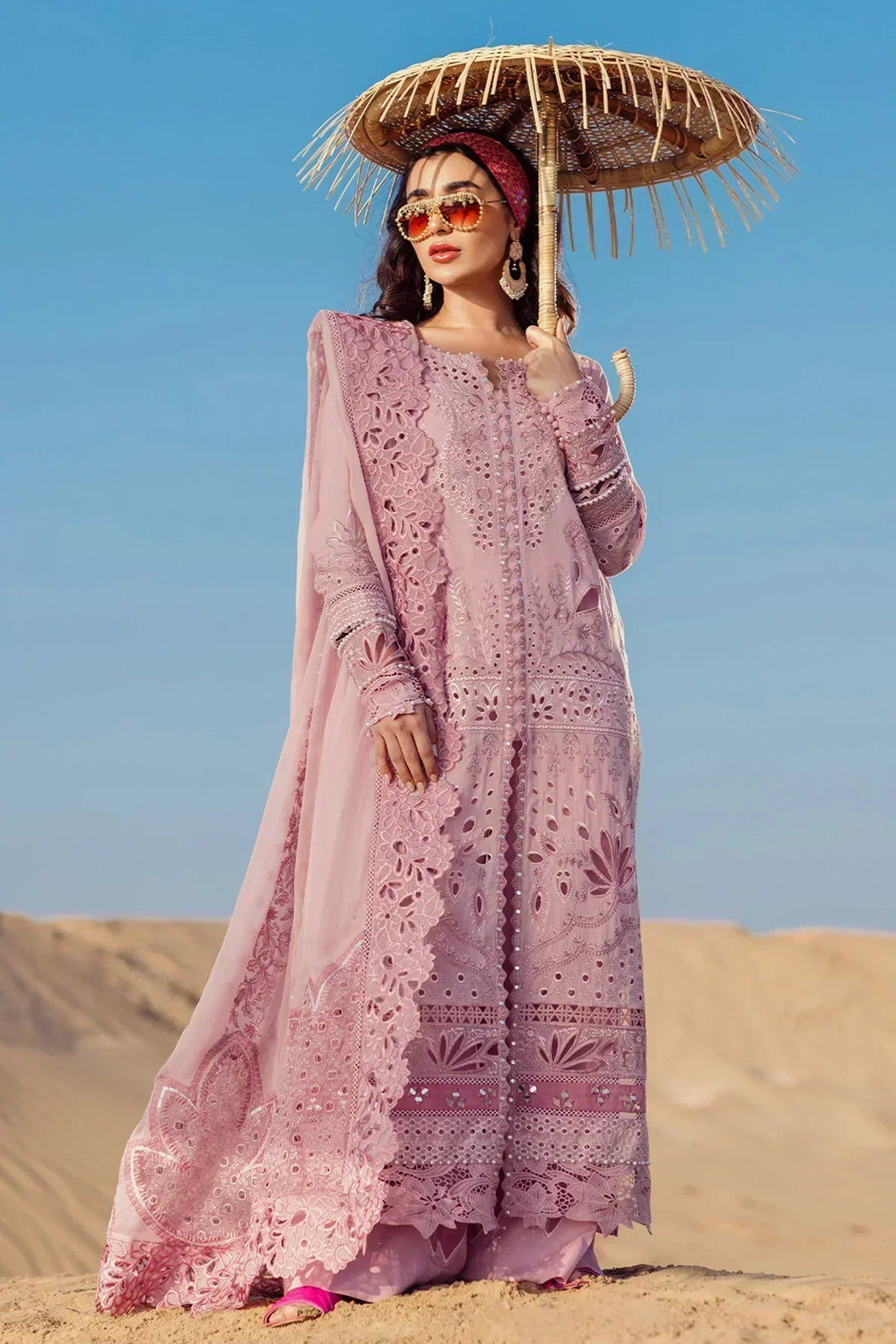Nureh | Sehra Swiss Voil Lawn | CARNIVAL - NE-73 - House Of Anaya