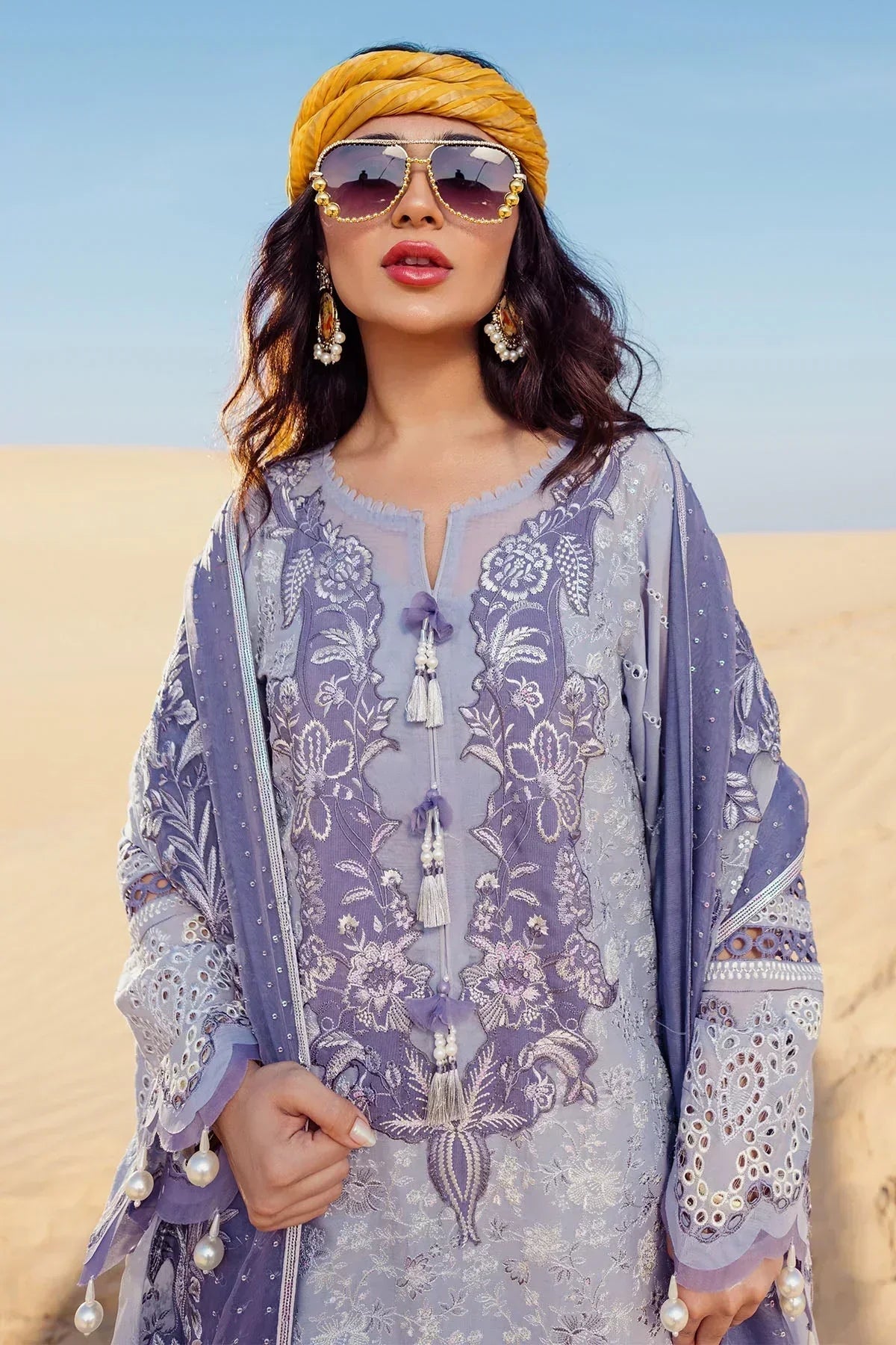 Nureh | Sehra Swiss Voil Lawn | CAMEO - NE-80 - House Of Anaya