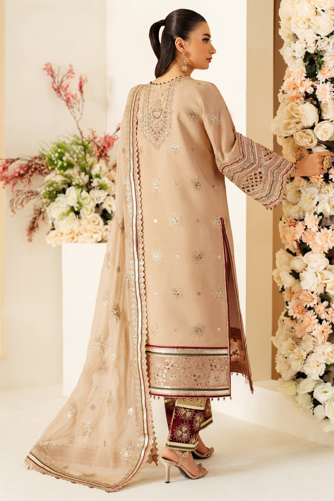 Alizeh | Luxury Raw Silk | AF-RS-06-OAK - House Of Anaya