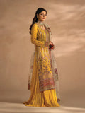 Nayab by Myeesha Embroidered Chiffon Unstitched 3Pc Suit MF23-05 Pukhraaj - Riwayat-e-khas