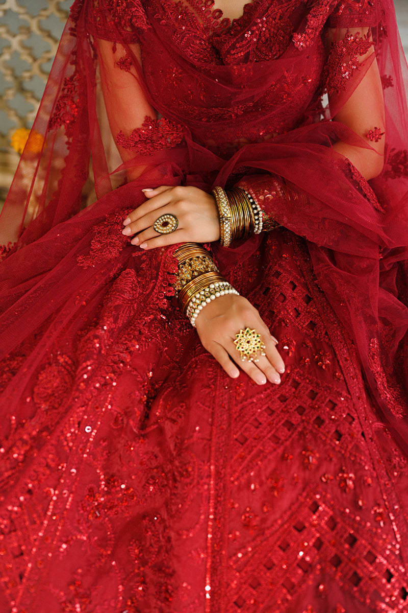 Qalamkar | Singhar Wedding Collection | RF-01 MUSKAAN - House Of Anaya