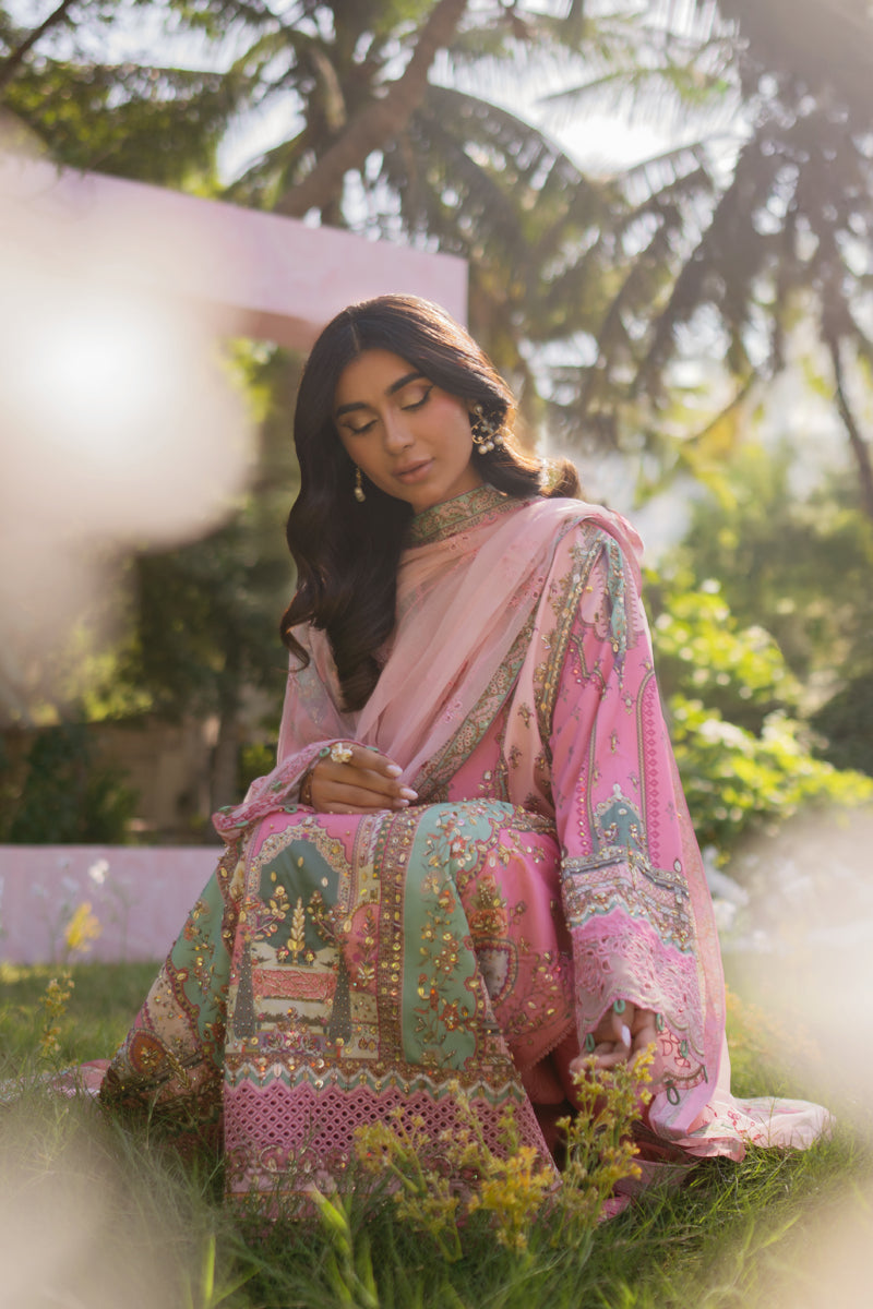 Qalamkar | Luxe Silk |   UA-07 TESSA - House Of Anaya